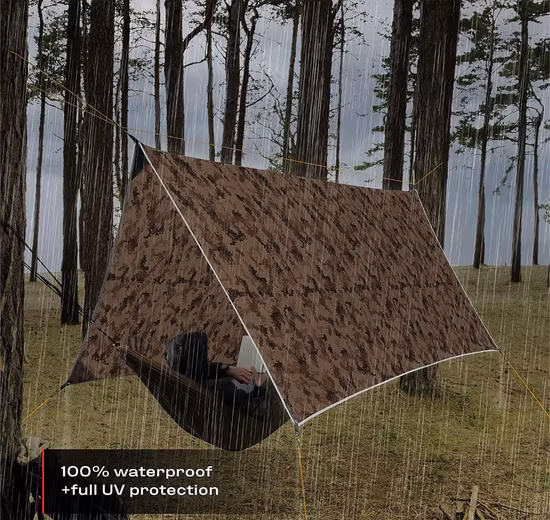 Outdoor-Glockenzelt-Markisenplanen mit Stangen, leichtes Sonnenschutzdach