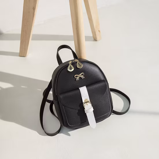 Damen-Mini-Rucksack, luxuriöser PU-Leder-Rucksack, niedlicher, anmutiger Rucksack, kleine Schultaschen für Mädchen, Schleife